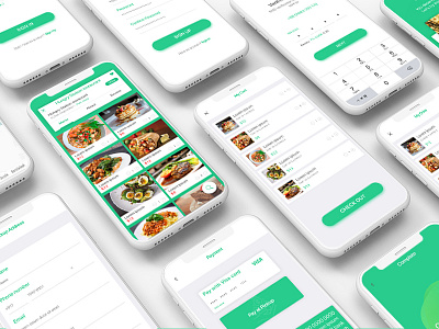 Restaurant concept app app app design clean design food logo ui uiux ux