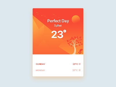 Weather UI app clean color design illustration ui uidesign uiux ux weather