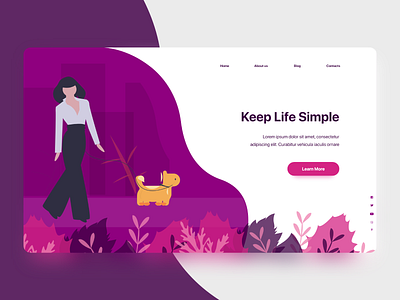 Keep Life Simple clean design minimal ui uiux ux web web design website design