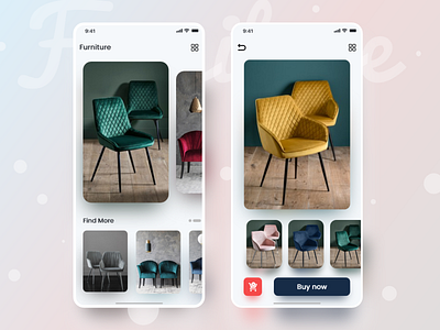 Furniture app app design app ui ux clean design furniture app ui uiux ux