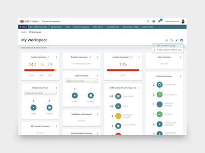 E2Open   Dashboard