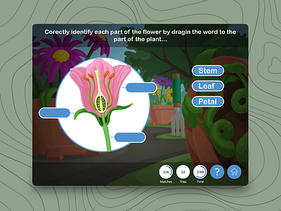 Dallas Arboretum Children's Garden Interactive Game Design design game design illustration installation ui ux