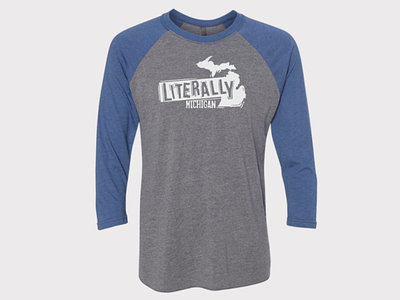 Literally Michigan T-Shirt adobe illustrator clothing design product design