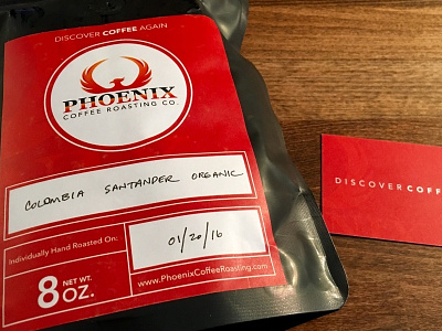 Phoenix Coffee Roasting Label Design coffee coffee roasting labels packaging design