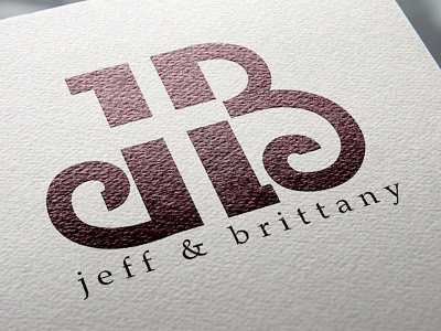 Jeff and Brittany Wedding Logo