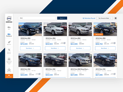 Volvo Dealership Search Result Page