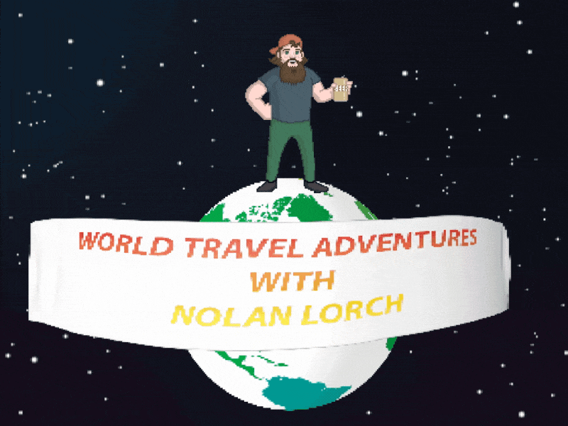 World Travel Adventure with Nolan Lorch 2d 2d animation animation character character animation design illustration motion graphics portland sprite vector