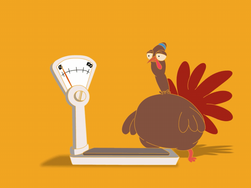 Happy Turkey Day from Deep Sky! 2d animation animation character animation holiday illustration motion graphics thanksgiving turkey