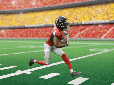 Julio Jones Touches Down 3d 3d animation animation character character animation football sports touchdown