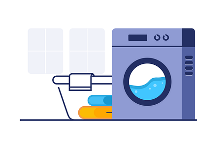 Washing Machine branding cleaning clothes design figma graphic illustration laundry laundry room vector washing washing machine washingmachine