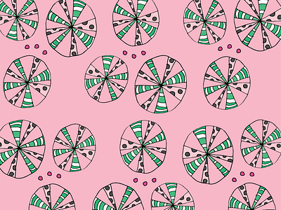 Abstract Wheels Pattern