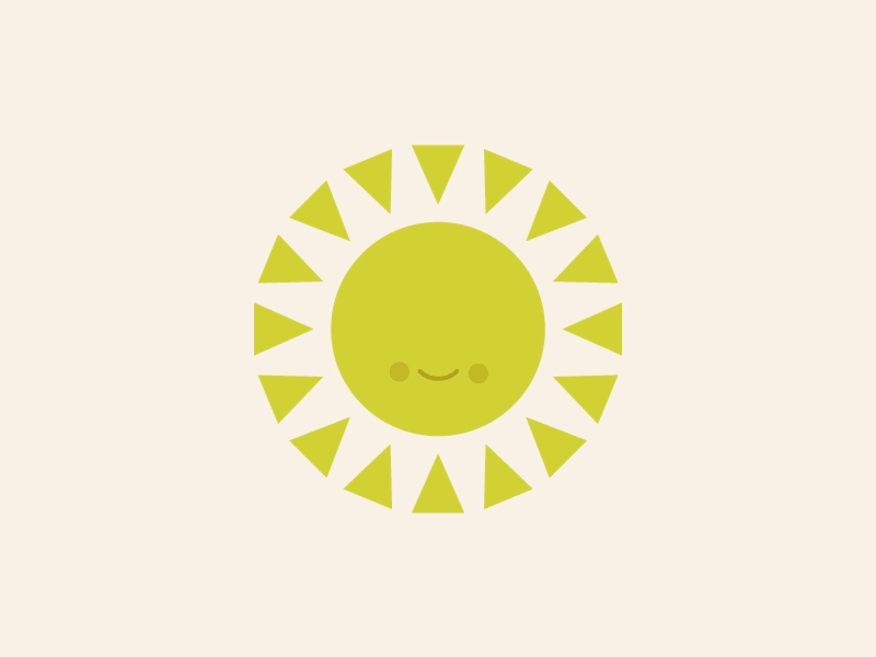 Smiling Sun children happy illustration minimal paper simple smile sun vintage