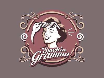 Smokin Gramma Illustration