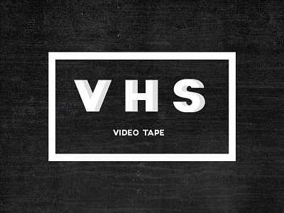 VHS video tape logo by Jan Kuijken on Dribbble