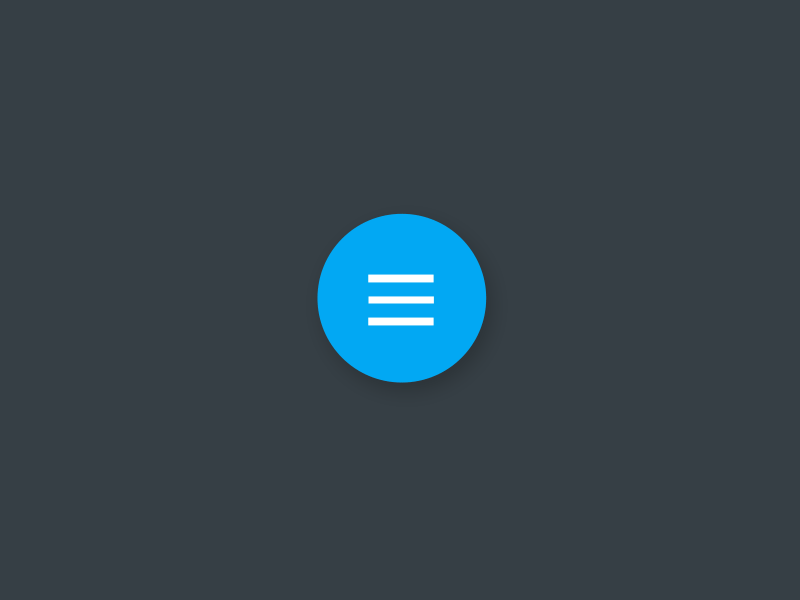 Material menu/close Animation after effects animation blue circle cros material material design menu transition