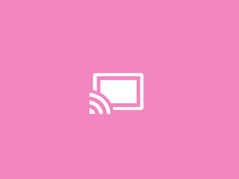 Chromecast animation cast chromecast design material pink screen tv