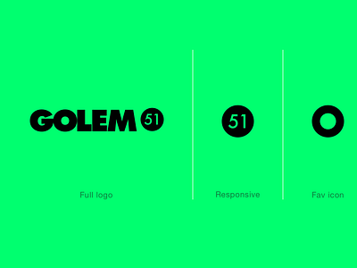 Golem 51 app branding icon identity ios logo mark typography vector