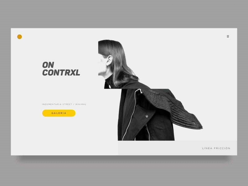 Landing Page - Daily UI #003 fashion design graphic design landing page ux ui web