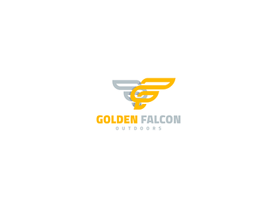 Golden Falcon branding design eagle falcon golden illustrator logo logo design outdoors vector