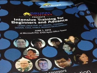 Intensive Training Brochures brochures drupa drupal pilipinas event