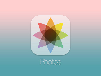 iOS 7 Octagram Flower app app icon flat flat design icon ios 7 photo photography photos photoshop rebound ui