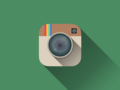 Flat Instagram Icon Vol. 2 app app icon flat flat design graphic design icon instagram ios ios 7 photoshop rebound ui