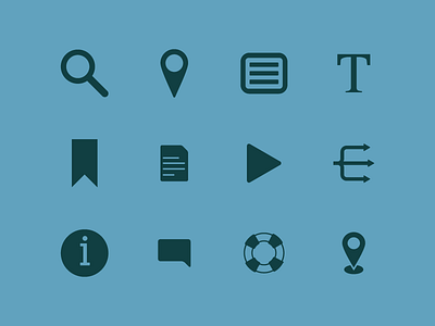 Quesity Icon Set android app app icons city game google play icon icon set illustrator quest ui ui design