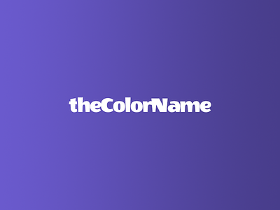 theColorName