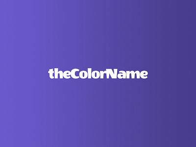 theColorName color name color names colors css git github html jekyll palette sass scss showcase