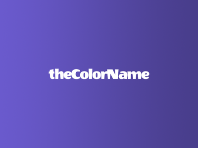 theColorName color name color names colors css git github html jekyll palette sass scss showcase