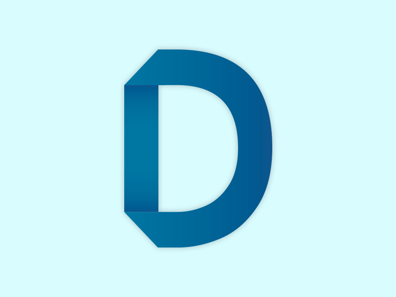 Digitizer letter d illustrator d letter vector photoshop typography branding graphic design design
