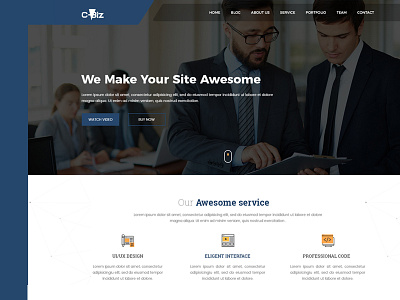 C-Biz Corporate Template clean corporate template morden ui ux