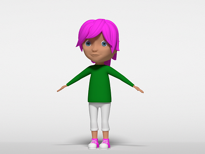3D Girl 3d 3d character character design cute girl