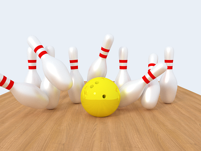 Bowling Ball and Pins