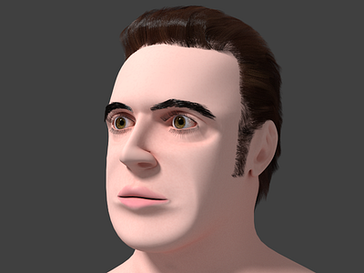 3D Human Male Head