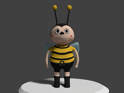 Just a Bee in 3D 3d 3dcharacter 3dgraphics 3dmodelling 3dscene b3d bee beehive blender3d blender3dart honey walking