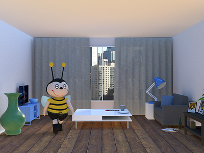 Bee moved into her new apartment