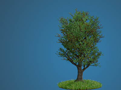 Realistic Tree made with Blender 2.8 3d 3dmodelling 3dscene b3d blender3d blender3dart nature environment nature illustration