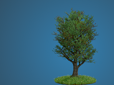 Realistic Tree made with Blender 2.8