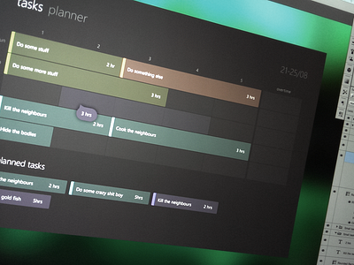 Planner app to do ui ux web design