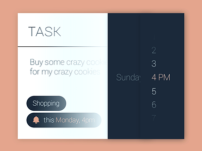 Task date picker