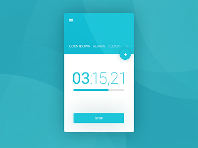 Daily UI :: 13 - Countdown android daily ui dailyui flat timer