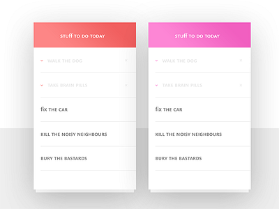Daily UI :: 38 - ToDo List by JenoK on Dribbble