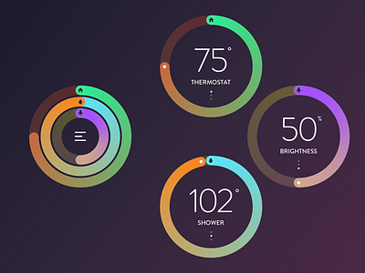 Daily UI 007 Settings apple apple watch daily ui nest settings tech temperature thermostat watch