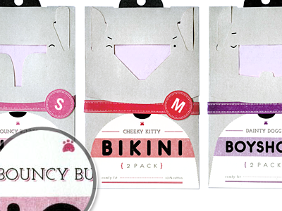 fetch animals cute packaging underwear women