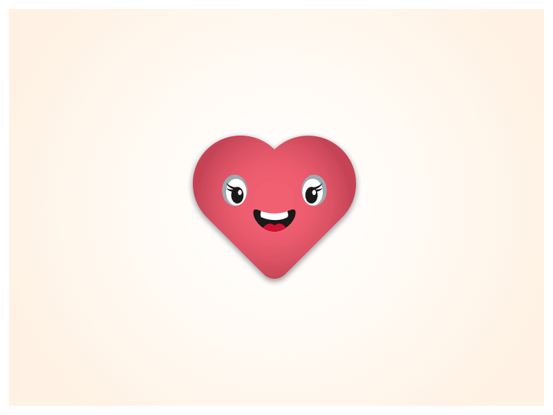 Happy Heart! adobe happy illustration illustrator motion photoshop