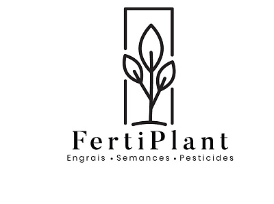 FertiPlant logo branding graphic design illustrator logo typo vector