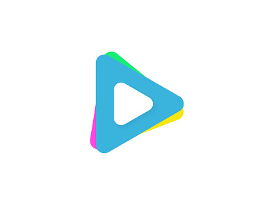 Media/Video Company Logo Concept concept icon logo media triangle video