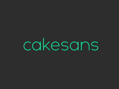 Cake Sans font typeface