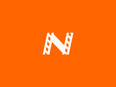 N film logo n orange